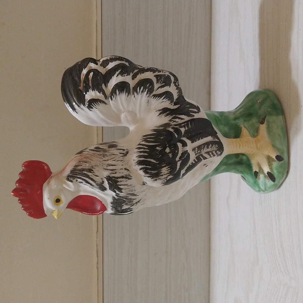 Vintage Lefton Ceramic Hand Painted Rooster - Picture 3 of 8